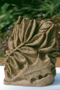 One of the clay maquettes for Leaves of the Forest
